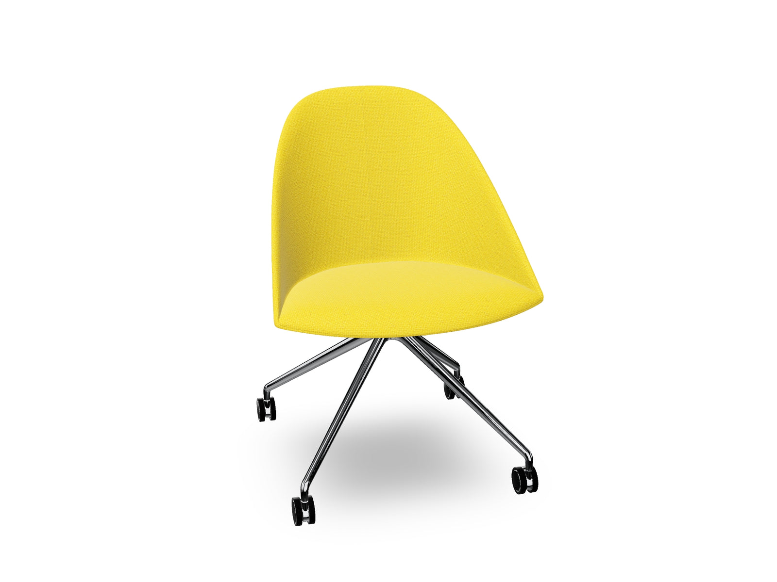 Cila Fully Upholtered Chair With Fixed Trestle Base