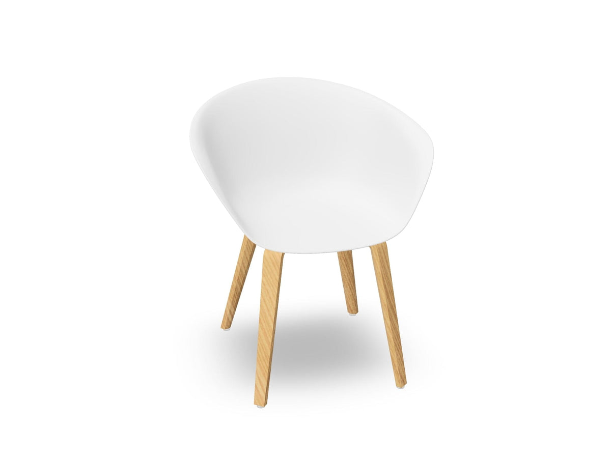 Duna 02 Polypropylene Chair With Wood Legs Chairs Arper 