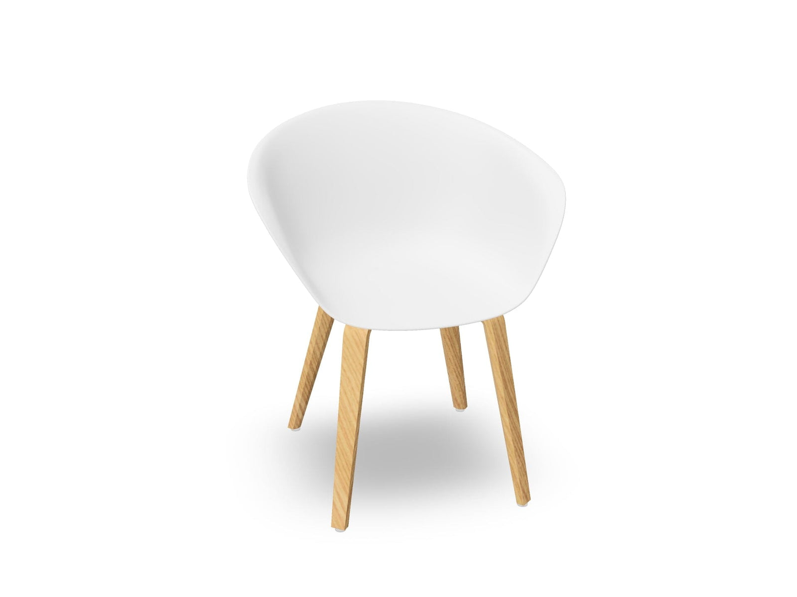 Duna 02 Polypropylene Chair With Wood Legs Chairs Arper 