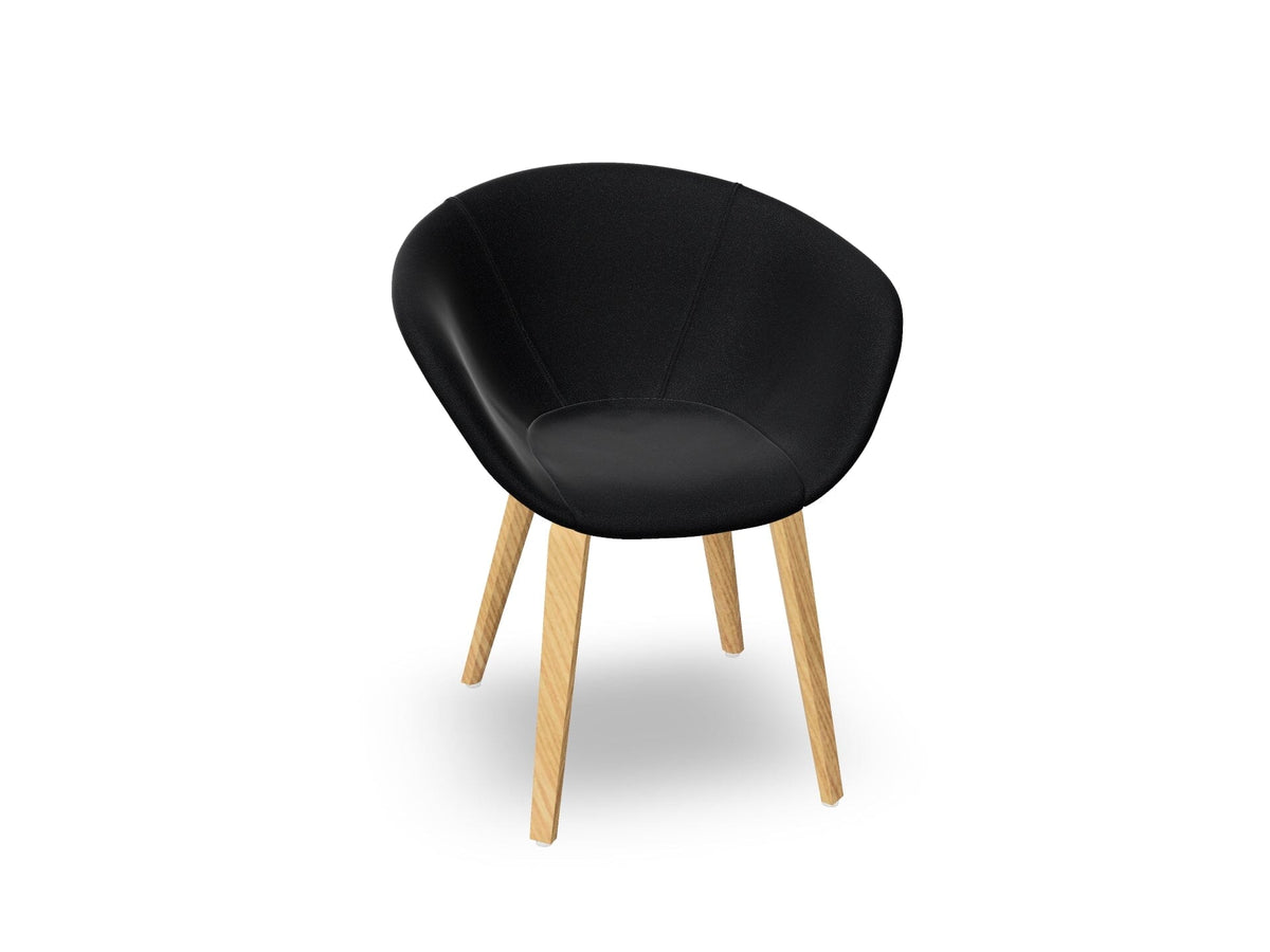 Duna 02 Wood Leg Chair With Full Upholstery Chairs Arper 