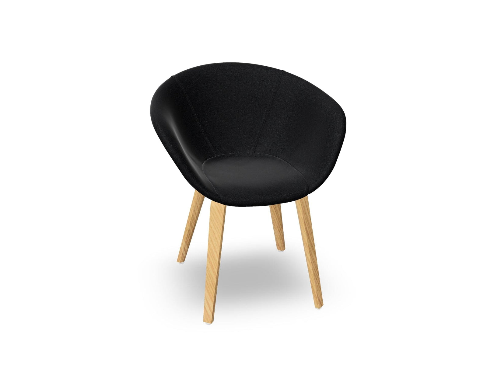 Duna 02 Wood Leg Chair With Full Upholstery Chairs Arper 