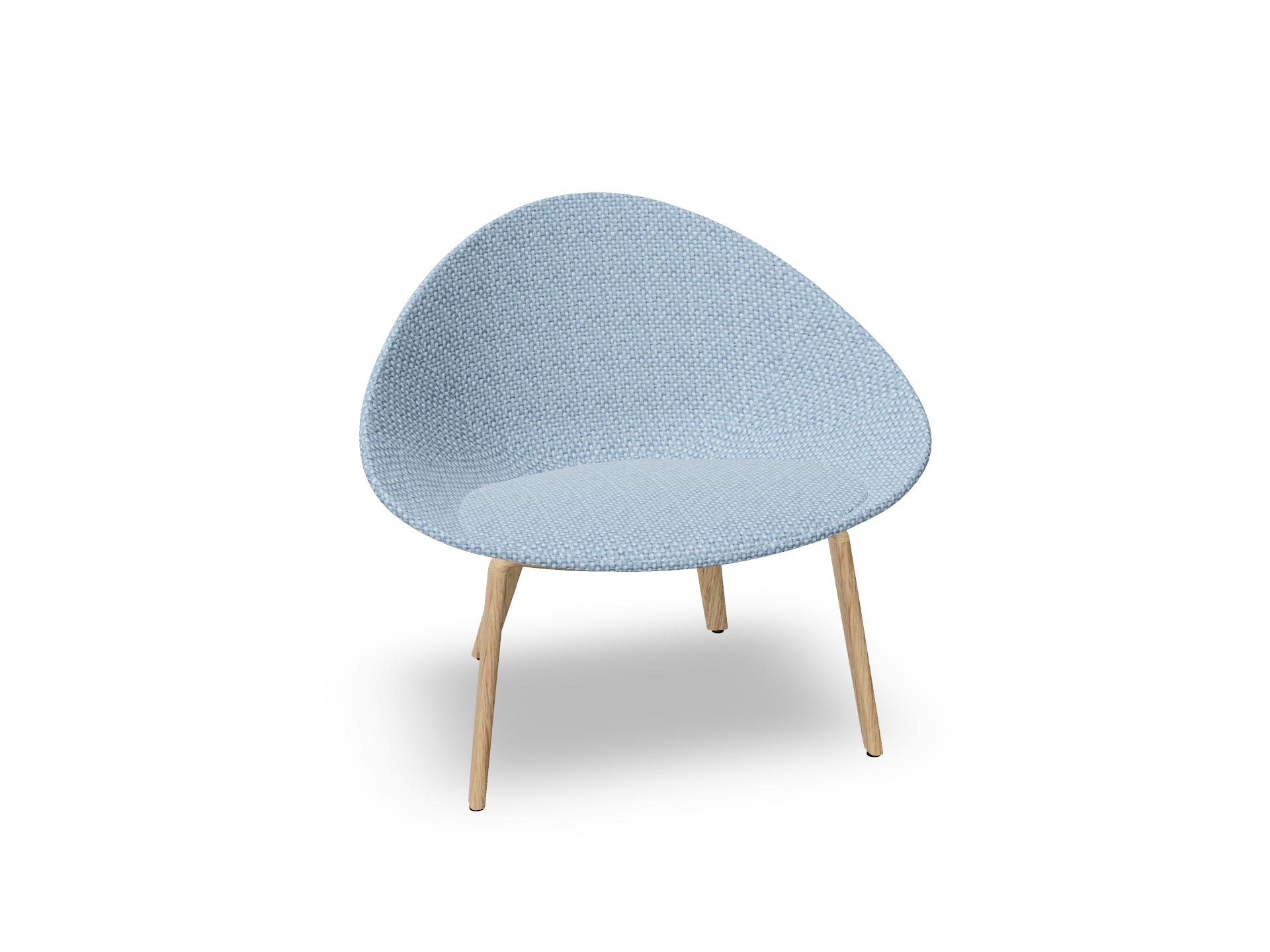 Adell 4 Leg Wood Lounge Chair With Fully Upholstered