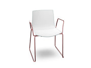 Catifa 46 Polypropylene Bi-Color Sled Base Chair Side/Dining Arper 