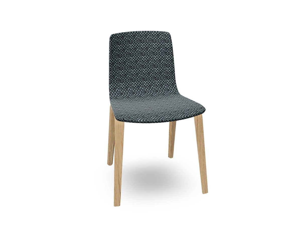 Aava 02-4 Wood Legs Chair With Fully Upholstered Chairs Arper 