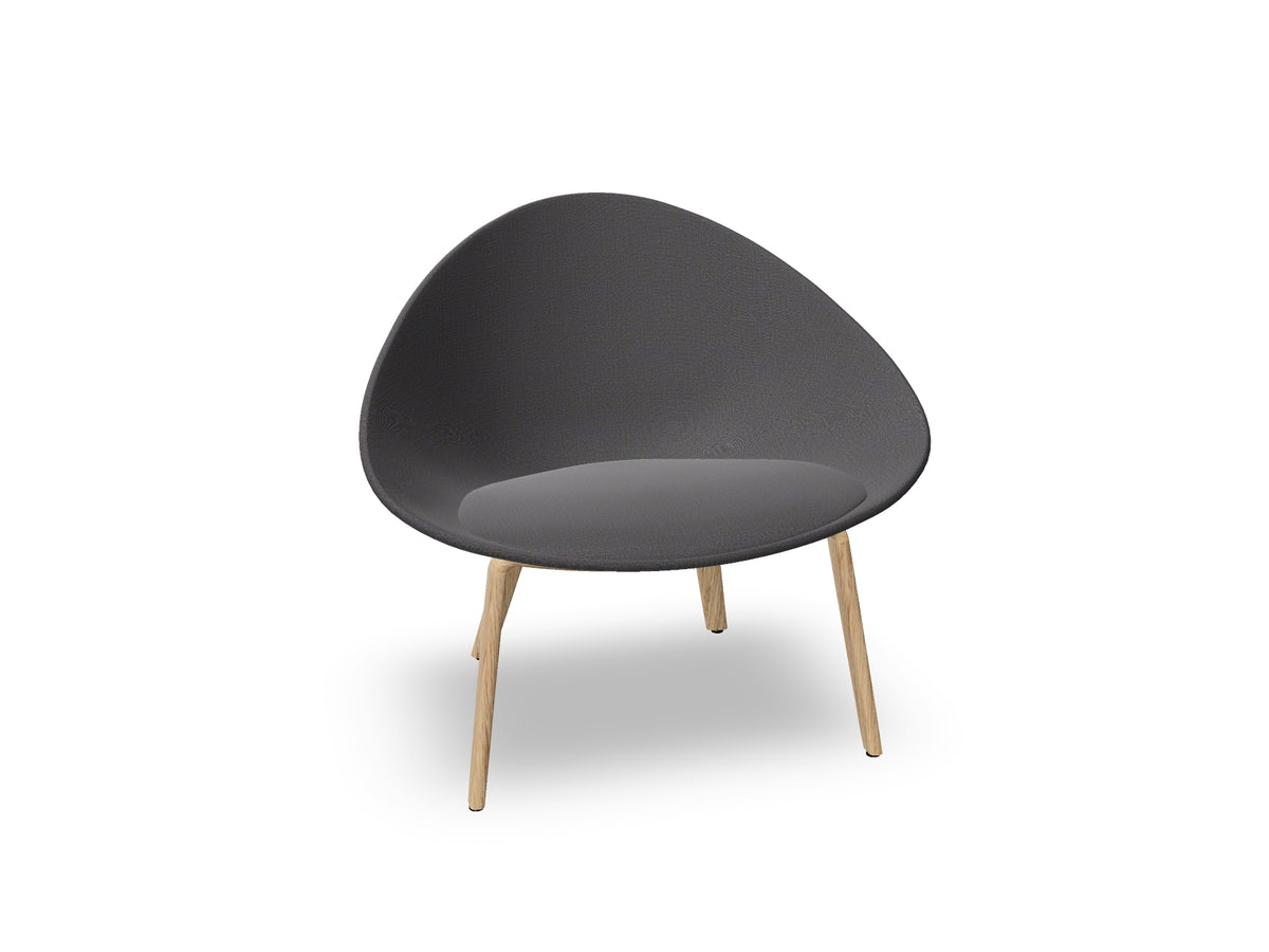 Adell 4 Leg Wood Lounge Chair With Fully Upholstered