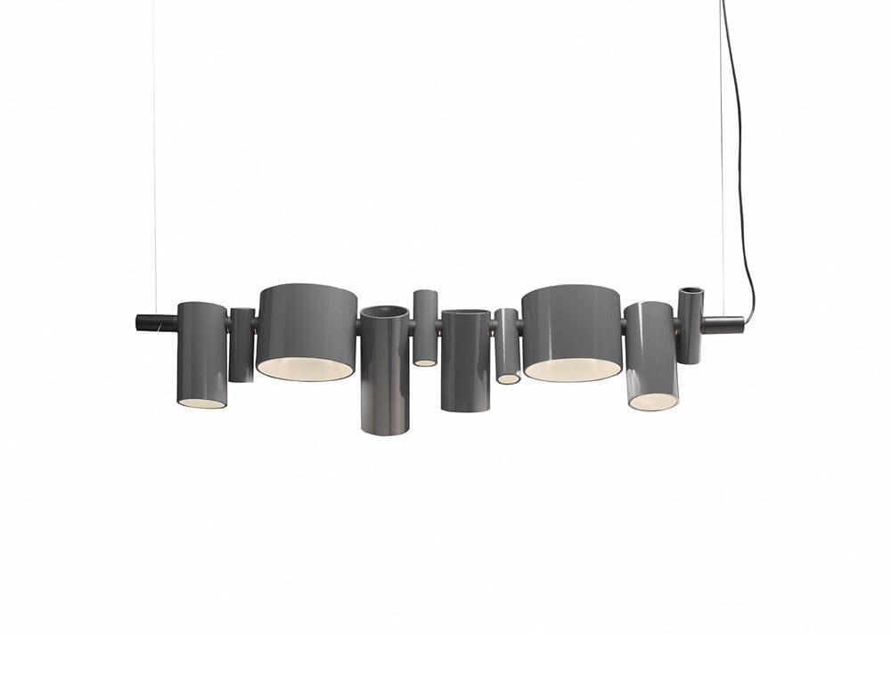 Dancing Queen Pendant Lamp Pendant Lights Oluce Lacquered Grey 