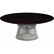 Platner Nickel 42" Coffee Table Coffee Tables Knoll Reff Dark Cherry 