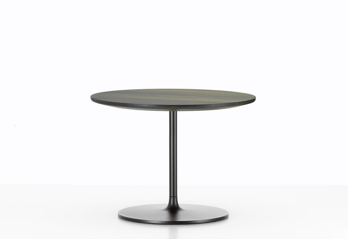 Occasional Low Table side/end table Vitra Height 13.8 Dark oak-protective natural lacquer finish 