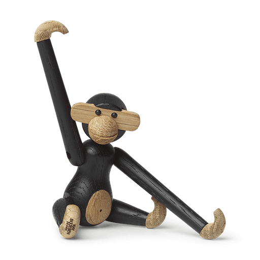 Kay Bojesen Monkey, Dark Stained Oak, Mini, view 2