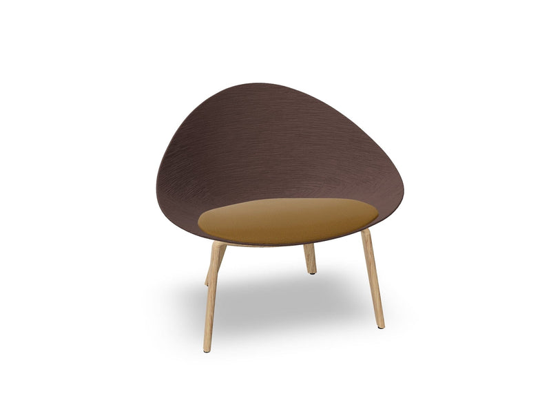 Adell 4 Leg Wood Lounge Chair lounge chair Arper 