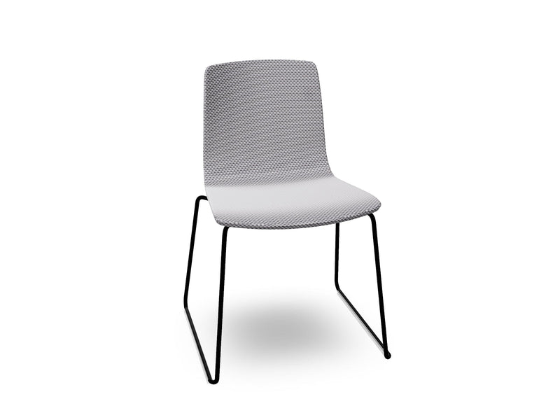 Aava 02 Sled Base Chair With Fully Upholstered Chairs Arper 