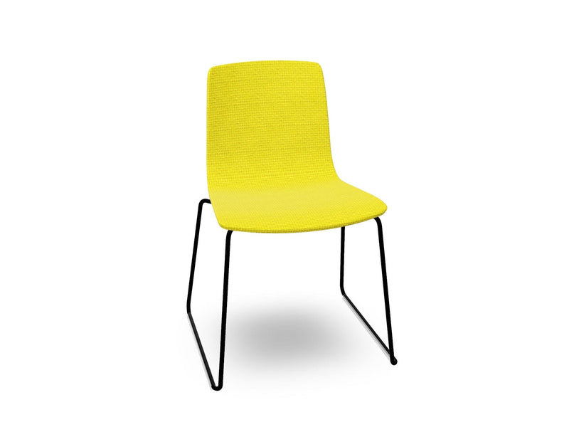 Aava 02 Sled Base Chair With Fully Upholstered Chairs Arper 