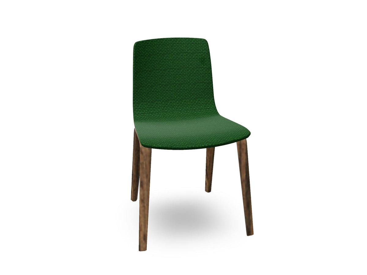 Aava 02-4 Wood Legs Chair With Fully Upholstered Chairs Arper 