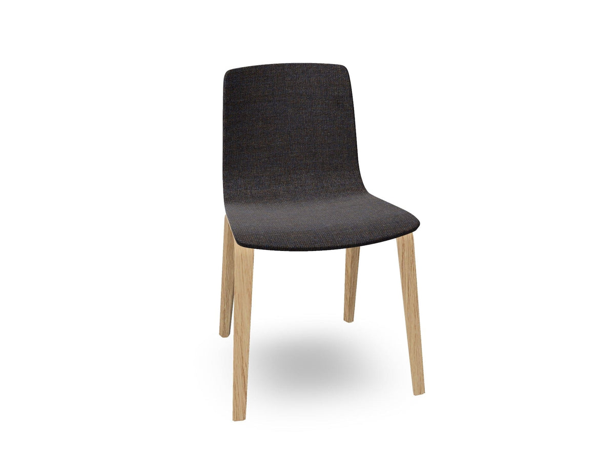 Aava 02-4 Wood Legs Chair With Fully Upholstered Chairs Arper 