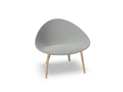 Adell 4 Leg Wood Lounge Chair With Fully Upholstered lounge chair Arper 