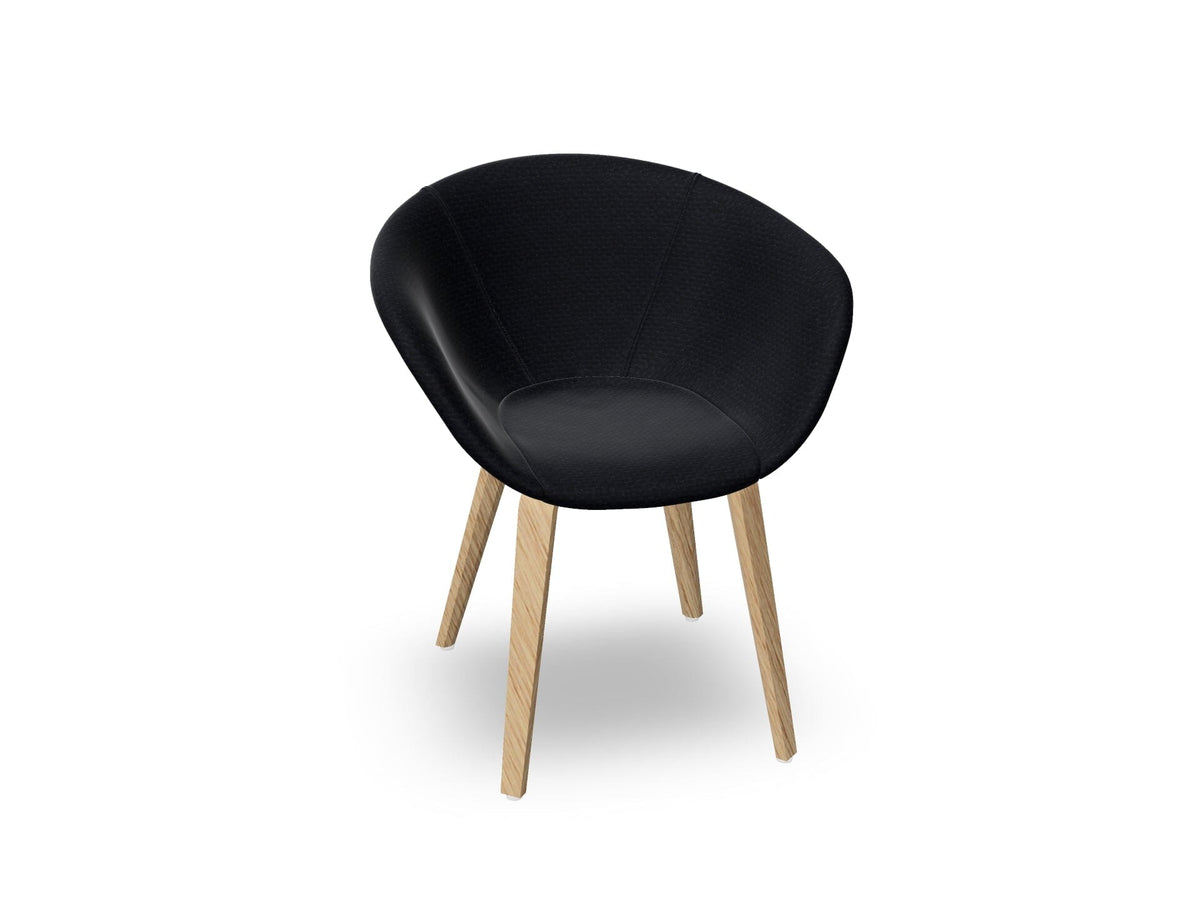 Duna 02 Wood Leg Chair With Full Upholstery Chairs Arper 