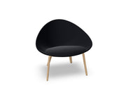 Adell 4 Leg Wood Lounge Chair With Fully Upholstered lounge chair Arper 