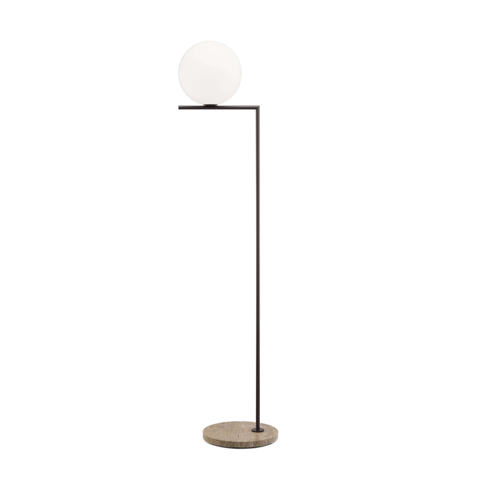 IC Lights Outdoor Floor Lamp Outdoor Lighting Flos F2 - 73" H Deep Brown / Travertino Imperiale 