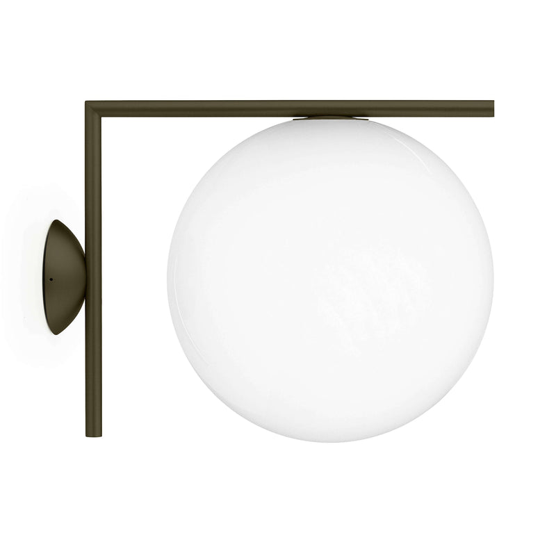 IC Lights Outdoor Wall Sconce Lighting Flos Large Deep Brown 