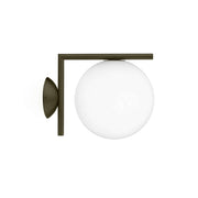 IC Lights Outdoor Wall Sconce Lighting Flos Small Deep Brown 