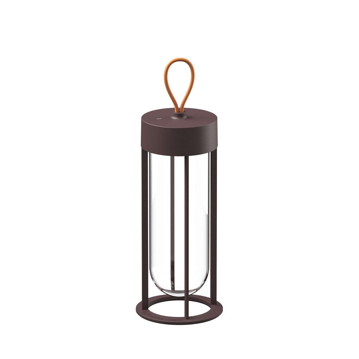 In Vitro Unplugged Portable Lamp Outdoors Flos Deep Brown 2700K 