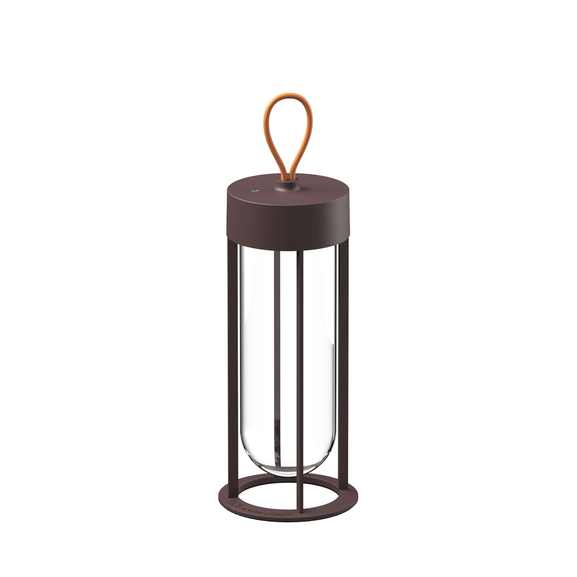 In Vitro Unplugged Portable Lamp Outdoors Flos Deep Brown 2700K 