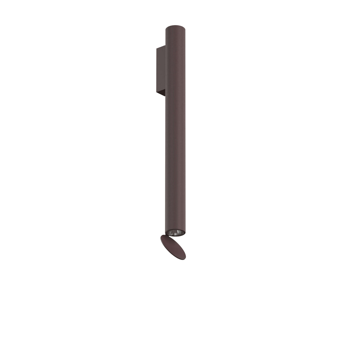 Flauta Riga Outdoor Wall Sconce Outdoor Lighting Flos Dark Brown 500mm / 19.7&quot; 2700K