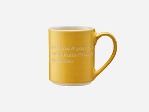 Astrid Lindgren Mug Mug Design House Stockholm Yellow: Oh yes time flies 