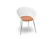 Duna 02 Four Leg Chair With Seat Cushion Chairs Arper 