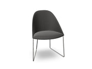Cila Fully Upholstered Chair With Sled Base Chairs Arper 