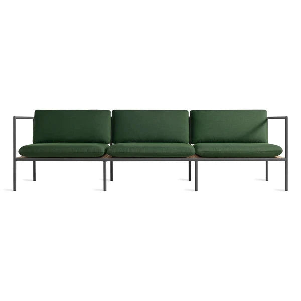 Dog Days Outdoor 3 Seat Sofa sofa BluDot Sunbrella Ivy / Charcoal 