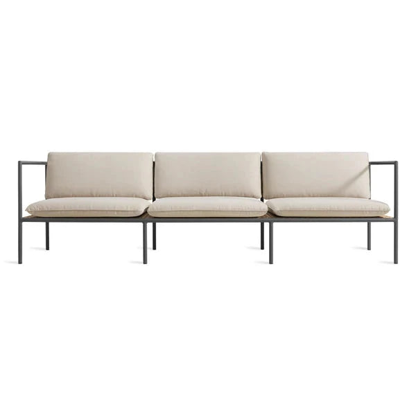 Dog Days Outdoor 3 Seat Sofa sofa BluDot Sunbrella Linen / Charcoal 