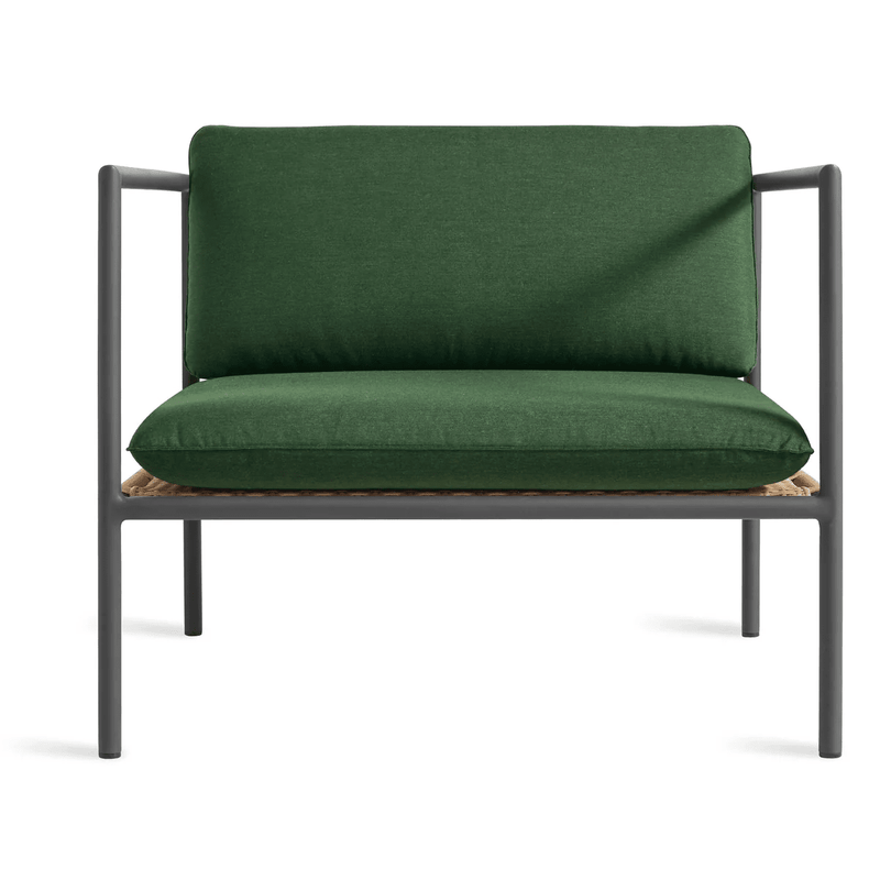 Dog Days Outdoor Lounge Chair Lounge Chair BluDot Sunbrella Ivy / Charcoal 