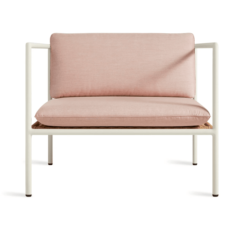Dog Days Outdoor Lounge Chair Lounge Chair BluDot Sunbrella Blush / White 