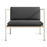 Dog Days Outdoor Lounge Chair Lounge Chair BluDot Sunbrella Coal / White 