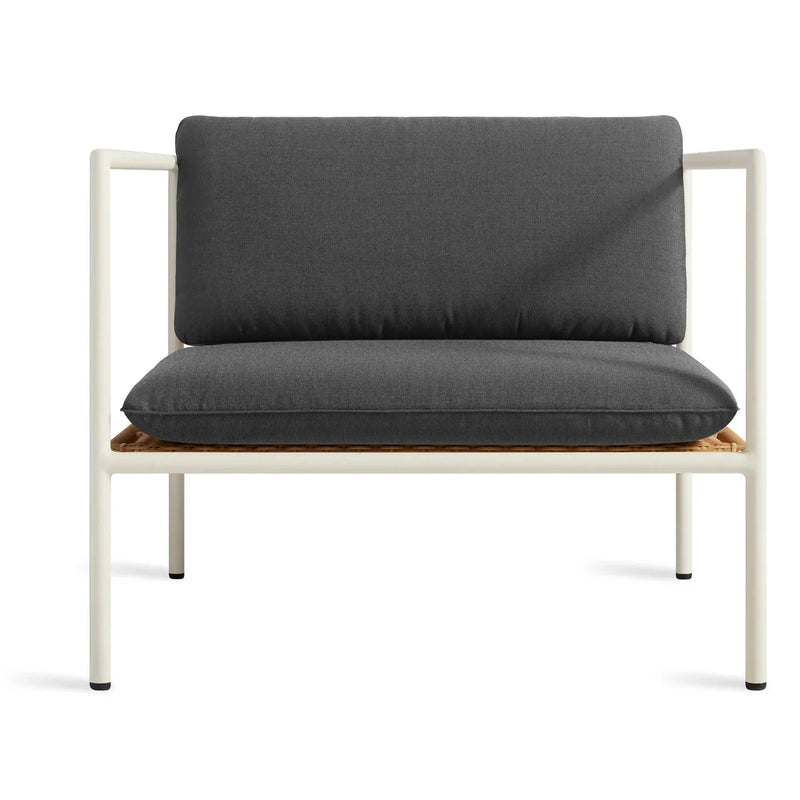 Dog Days Outdoor Lounge Chair Lounge Chair BluDot Sunbrella Coal / White 