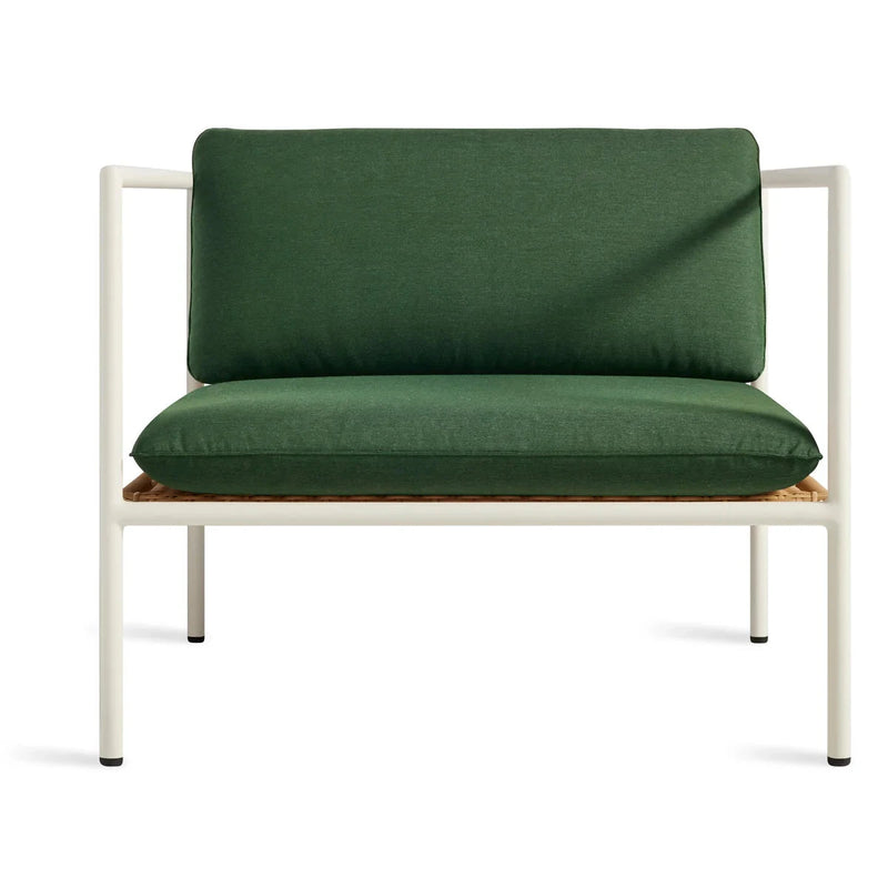 Dog Days Outdoor Lounge Chair Lounge Chair BluDot Sunbrella Ivy / White 