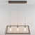 Diner Linear Pendant suspension lamps Original BTC Small Weathered Brass Clear Glass 