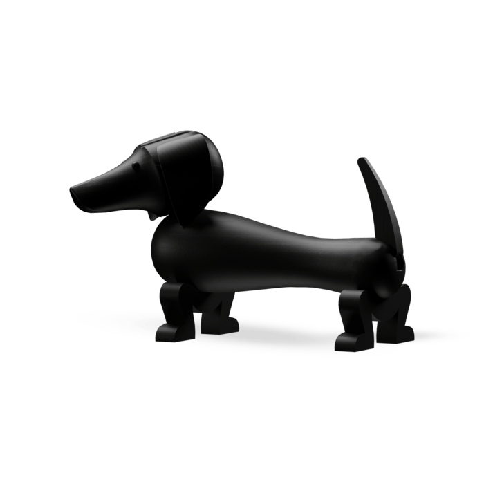 Kay Bojesen Dog, Dark Stained Oak (7.7 in), view 3