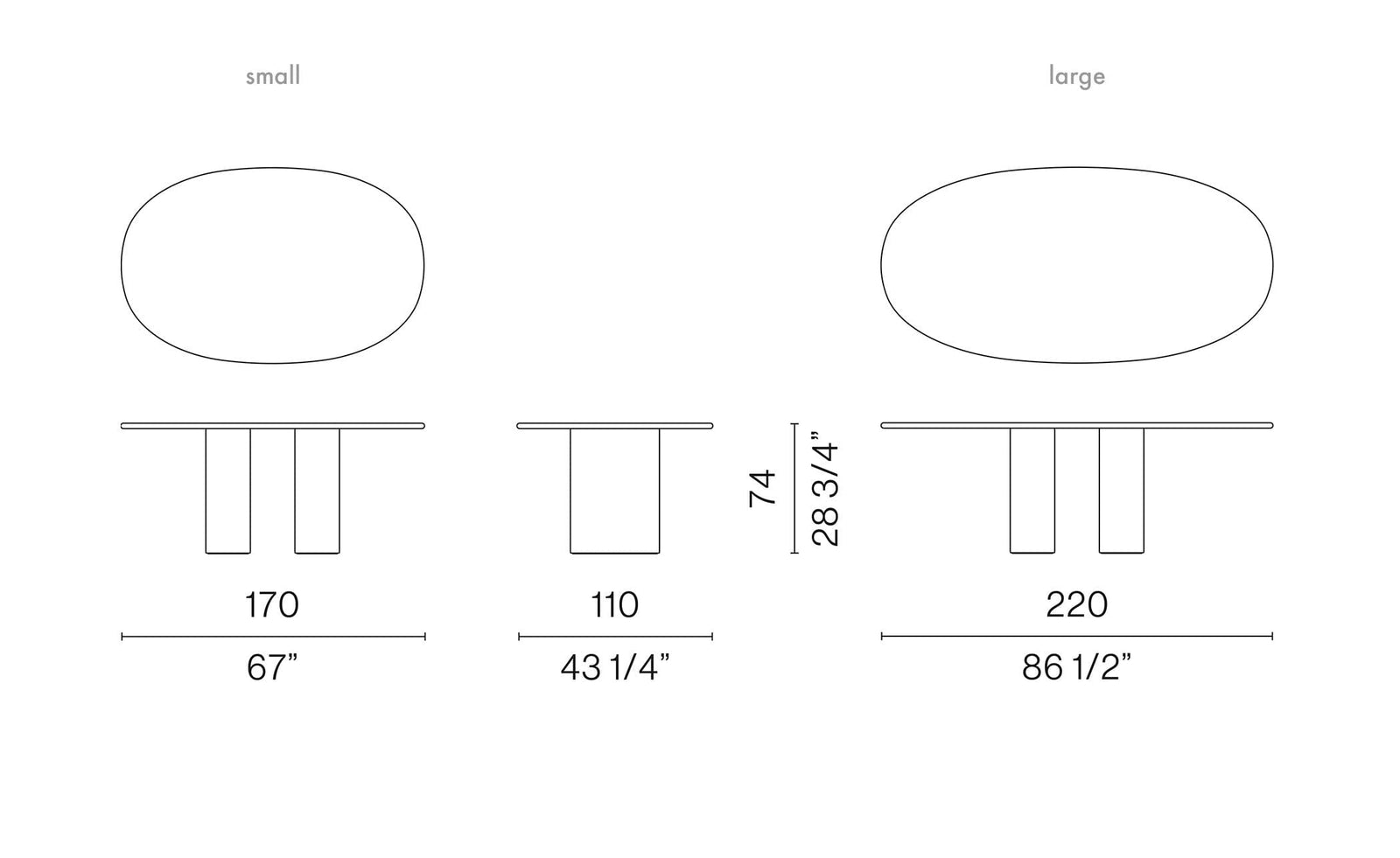 Dolmen Table table Cappellini 