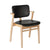 Domus Chair lounge chair Artek Natural Lacquered Birch Frame Finish / Black Leather Prestige Seat & Back 