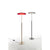 Dora Floor Lamp Floor Lamps Oluce Sand-Blasted Red 