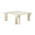 Doric Coffee Table GUBI Neutral White Travertine Small 80 x 80 x 30 cm 