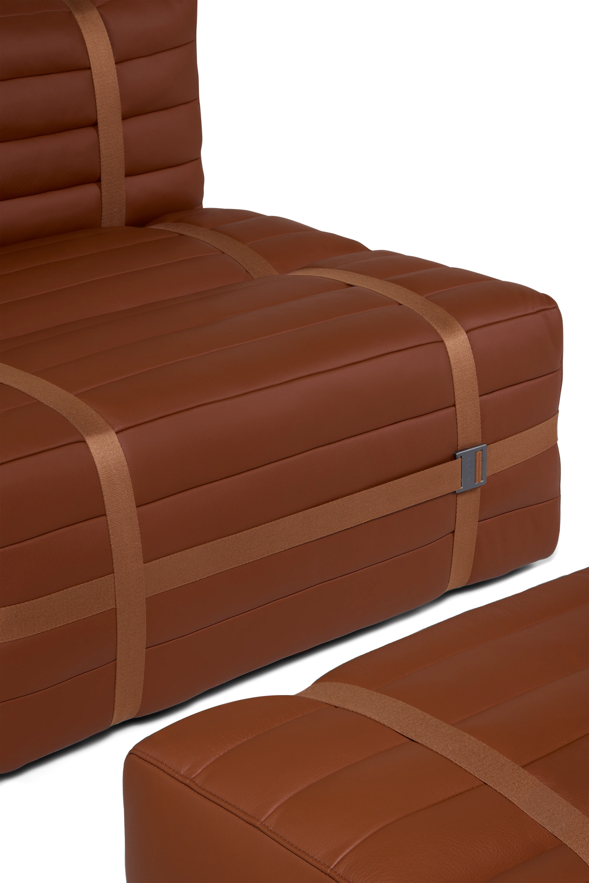 Haybale Lounge Chair with Footstool