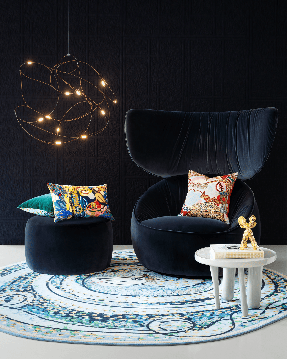 Hana Armchair Wingback Swivel