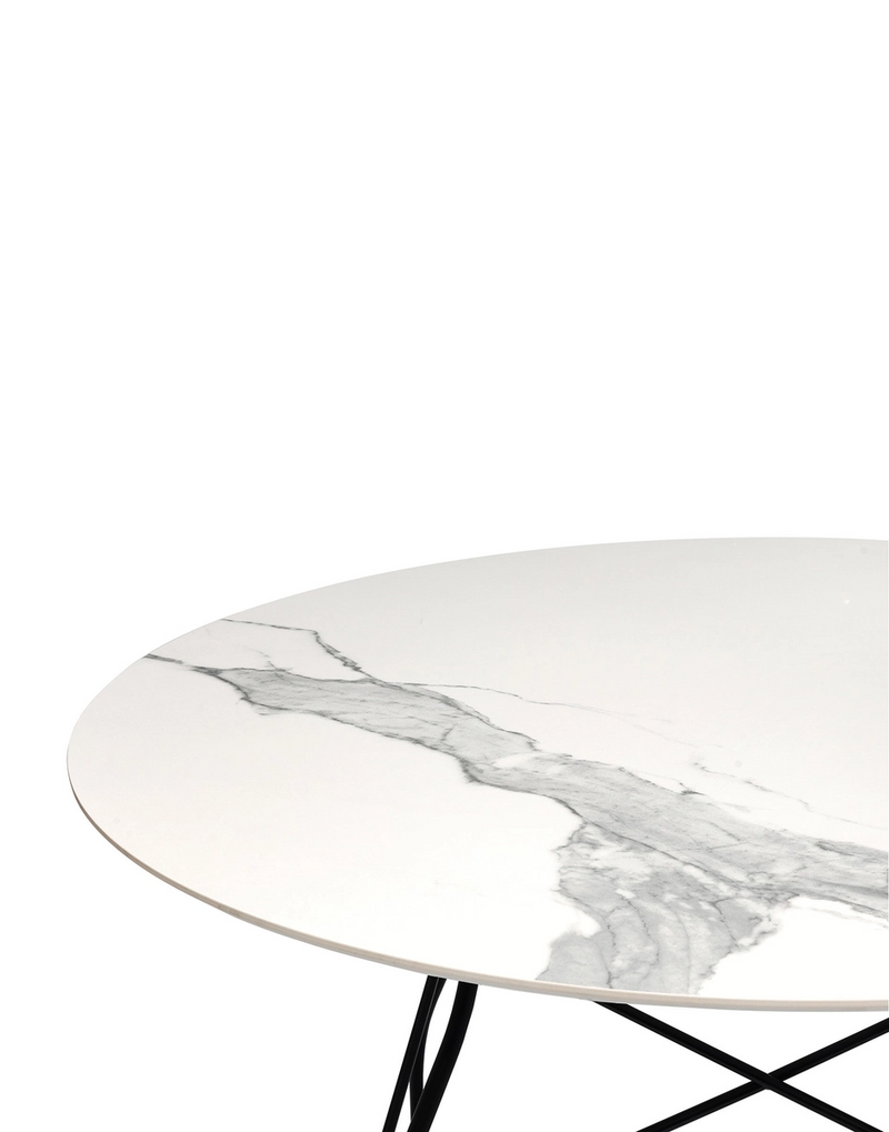 Glossy marble round