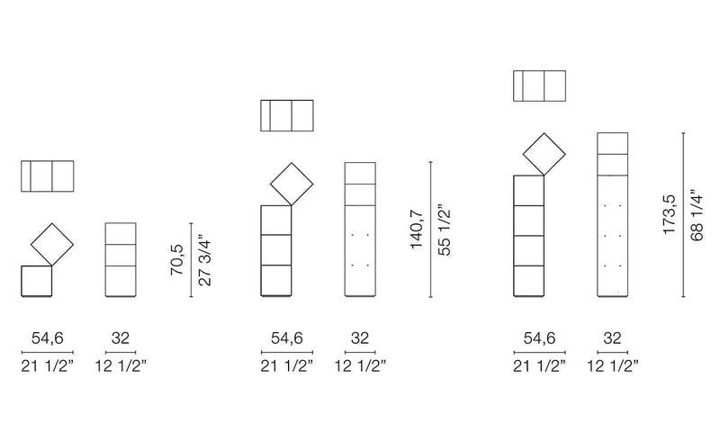 Drop Bookcase Book Shelf Cappellini 