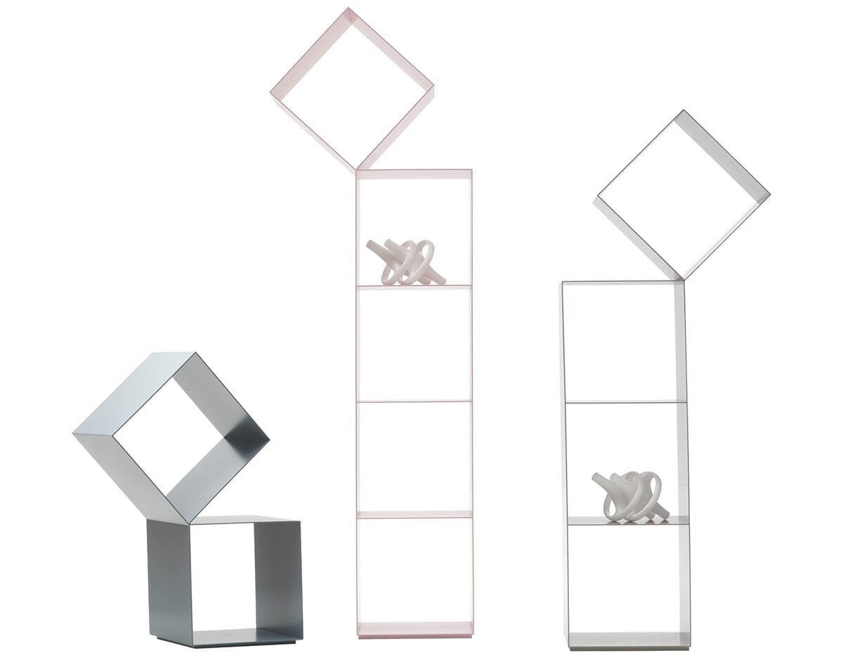 Drop Bookcase Book Shelf Cappellini Drop low bookcase - 27.75&quot; h (DR_1) 