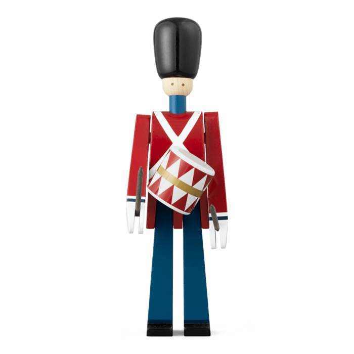 Kay Bojesen Drummer, Small, Red/Blue/White