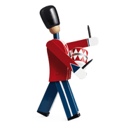 Kay Bojesen Drummer, Small, Red/Blue/White, view 2